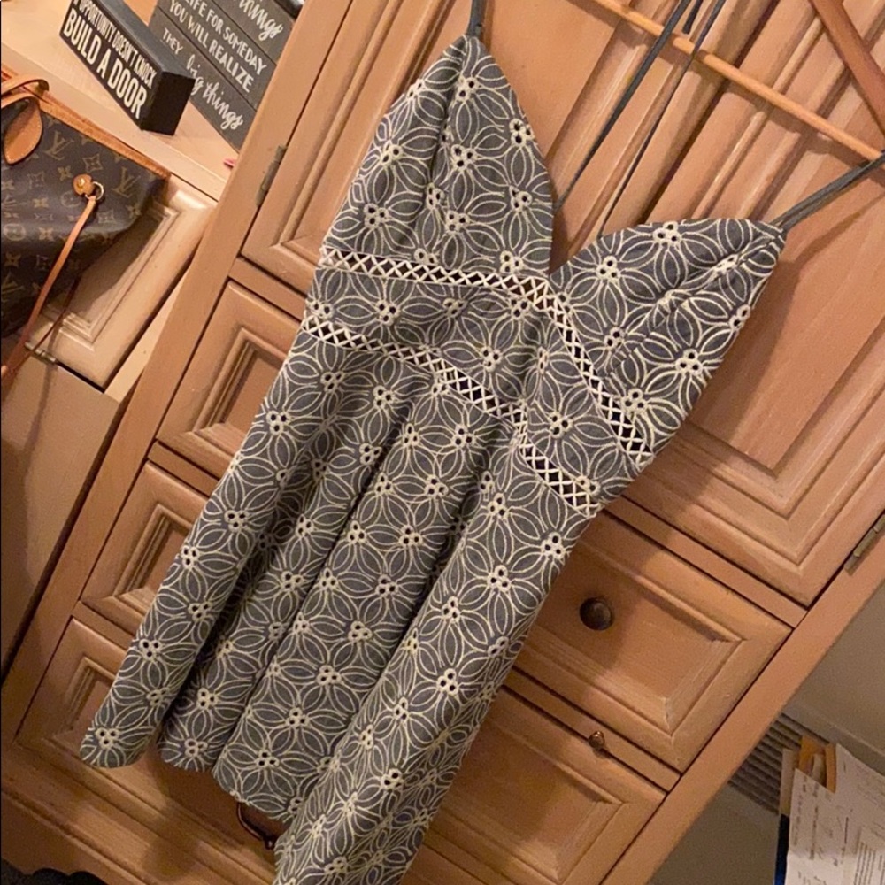 J.O.A blue floral dress